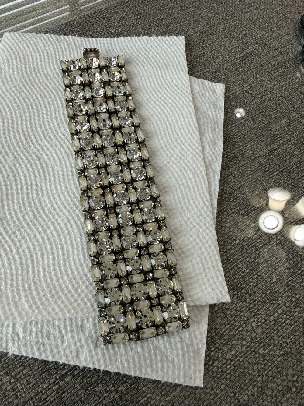 Vintage wide bracelet all Deluxe brand custom jewelry with beautiful rihnestones